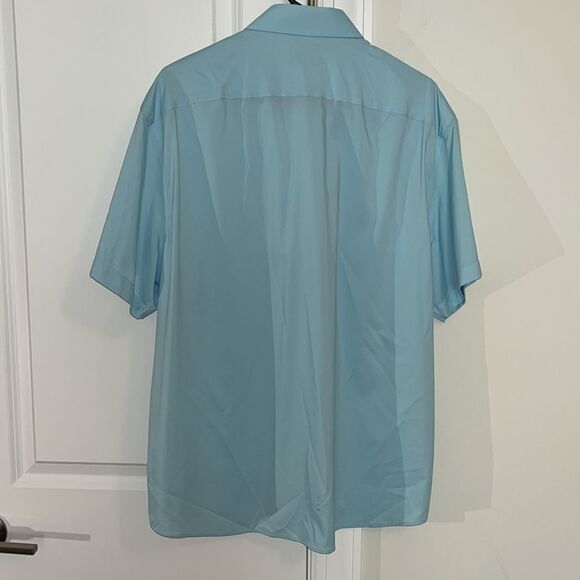 UNTUCKit SS Coral Blue Nylon & Elastane Reg Fit Travel Quick Dry Shirt XL Ricci - Picture 5 of 8